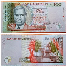 Mauritius 100 Rupees P 56 New date 2017 UNC