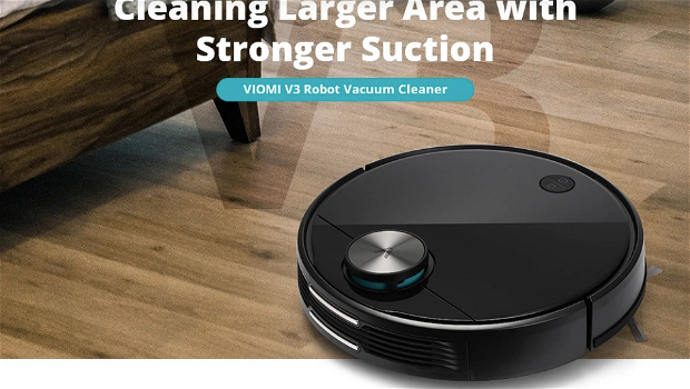 Xiaomi Viomi V3 Smart AI Robot Vacuum Cleaner 2600pa Suction 4900mAh Battery 3 Modes 550ml - 1