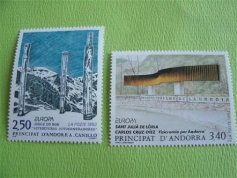 Andorra Frans Cept 1993 mi 451-452 Postfris - 0