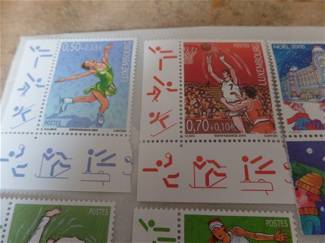 6 Postzegels Luxembourg postfris - 2
