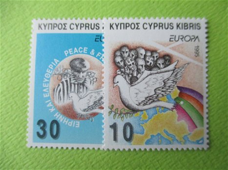 Cyprus 1995 Cept mi 854-855 Postfris - 0