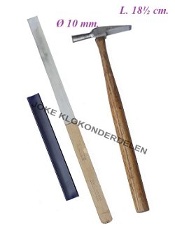 Uurwerkmakers hamertje + schuurlat=43062