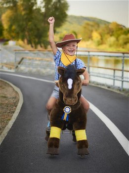 PonyCycle Donkerbruin Luxe versie voor Leeftijd 4-9 jaar - 0