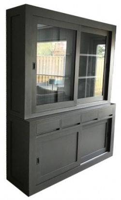 Buffetkast design soft close antraciet 180 x 50/40 x 220