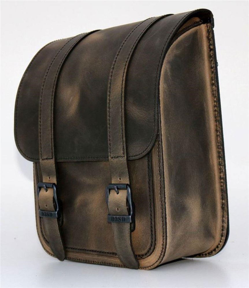 Ledrie Swingarm tas smal bruin - Achterbrug tas - Afbeelding 2