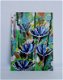 Kunstkaart blauwe bloemen - 0 - Thumbnail