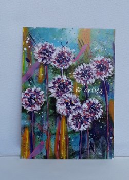 Kunstkaart Allium (sierui) - 0