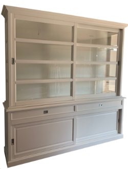 Buffetkast wit - wit Montfoort 240 x 50/40 x 240cm