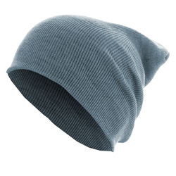 1856 Long beanie muts Basic indigo