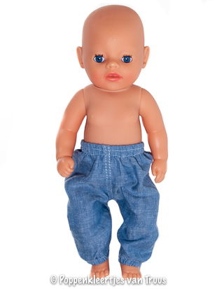 Baby Born Soft 36 cm Topje met broekje/bloem/blauw - Afbeelding 3