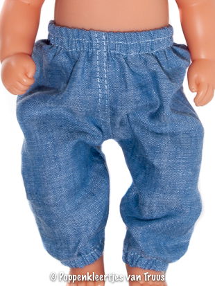 Baby Born Soft 36 cm Topje met broekje/bloem/blauw - Afbeelding 4