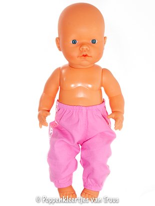 Mon Bébé 40 cm 2 dlg. Setje wit/bloem/roze - Afbeelding 3