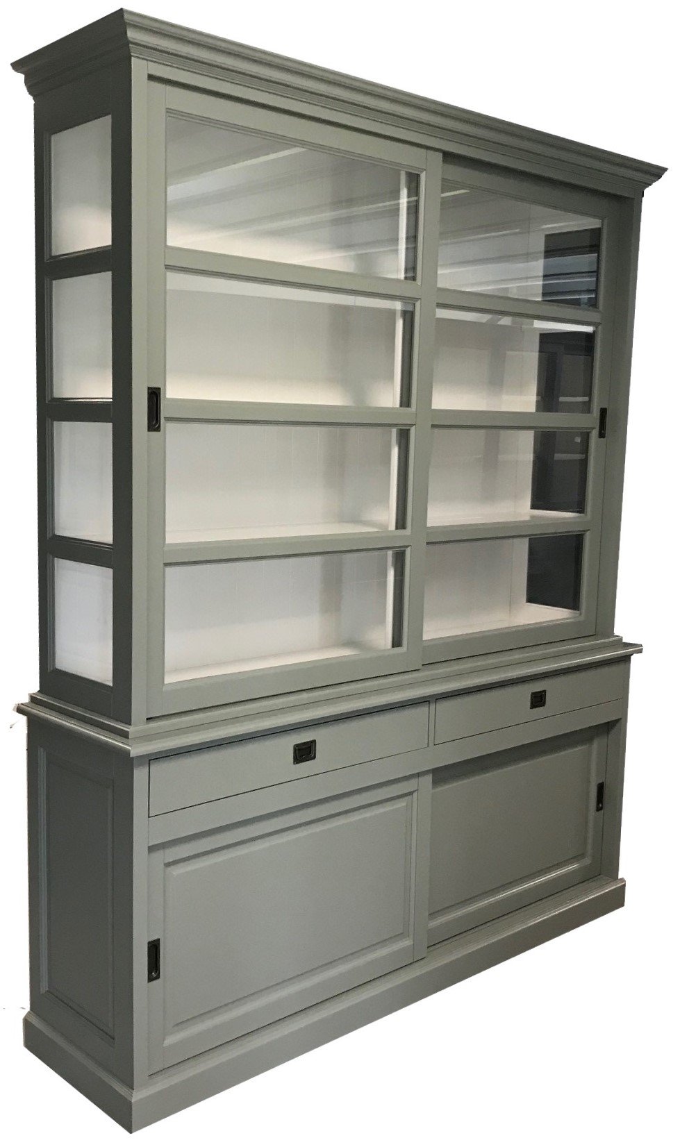 Buffetkast Nijkerk Engels groen 200 x 50/40 x 240 - nr. 1