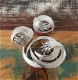 Sarah Coventry zilverkleurige clipoorbellen en broche #1 - 2 - Thumbnail