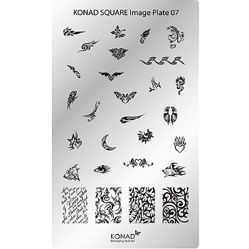 KONAD Square plate 07 ' TRIBAL FLAME ' - 0