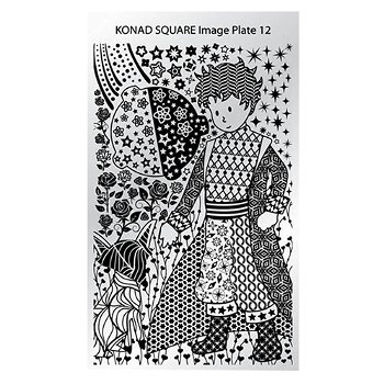 KONAD Square Plate 12 ' PRINTS ' - 1