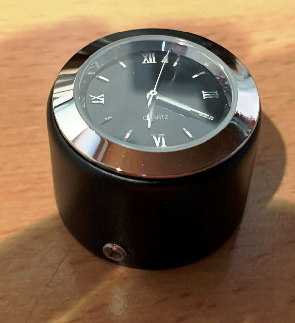 Balhoofdklok mat zwart huis 27mm zwart uurwerk - Afbeelding 3