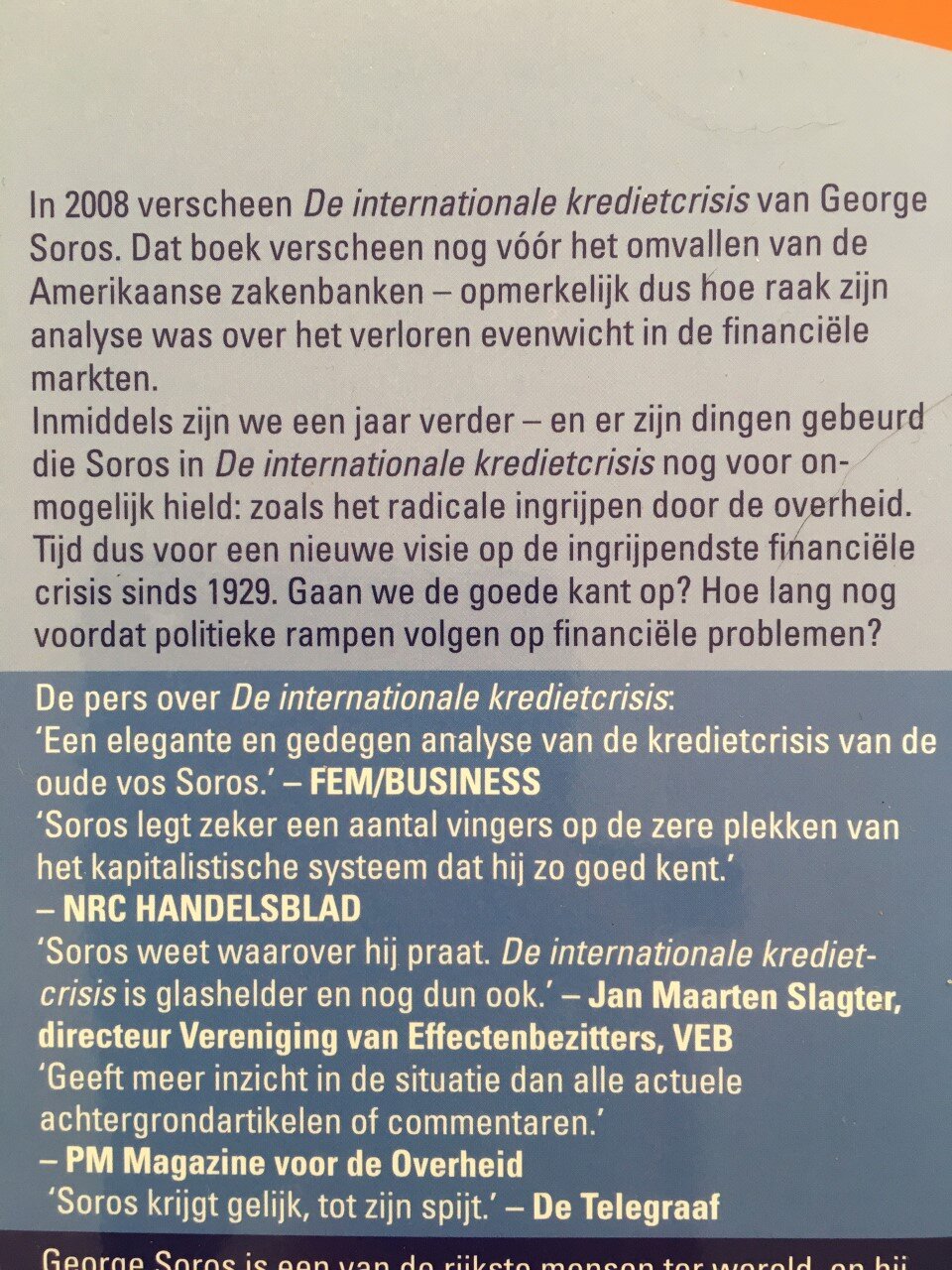 De crash van de financiële markten - George Soros - Afbeelding 2