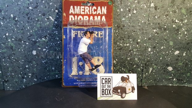 Diorama figuur 1/18 weekend car show figure 4 AD114 - 2