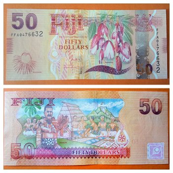 Fiji 50 Dollars P 118 2012 - 2013 UNC - 0
