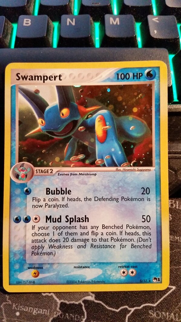 Swampert holo 5/17 pop1 gebruikt - nr. 1