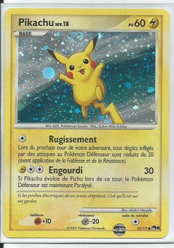 pikachu holo 15/17 pop9 franse uitvoering nm