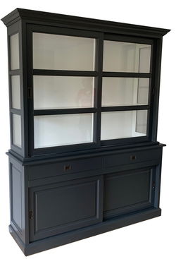 Buffetkast Putten antraciet - wit 180 x 50/40 x 220cm