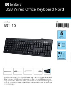 USB Wired Office Keyboard Nord