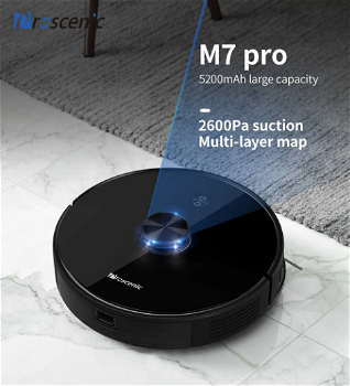 Proscenic M7 Pro 2-in-1 Smart Robot Vacuum Cleaner 2600Pa Powerful Suction LDS Laser - 0