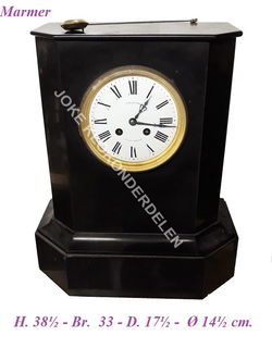 = Pendule = marmer = oud =43087