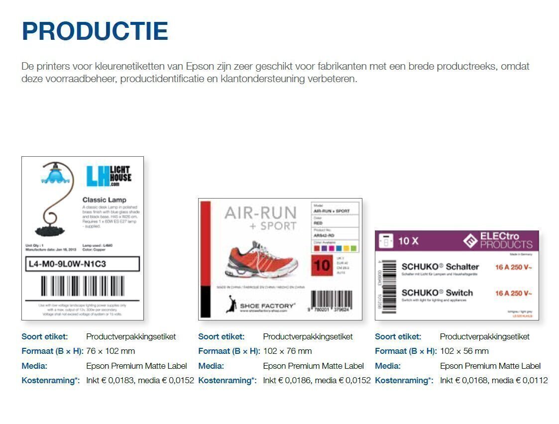 Epson ColorWorks C3500 Label Club C31CD54012CD-Bundle4, cutter, disp., USB, Ethernet, NiceLabel, wit - Afbeelding 8
