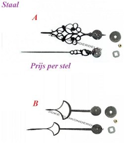 = Comtoise wijzers = Staal =42373
