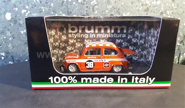 Fiat Abarth 1000 No. 38 DIJKSTRA 1:43 Brumm - 3