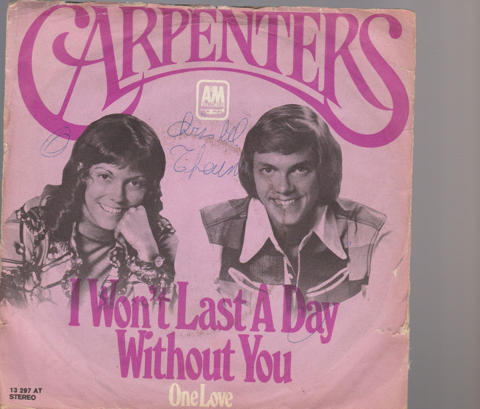 Carpenters - I Won't Last A Day Without You & One Love 1974 - nr. 1