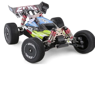 Wltoys 144001 1/14 2.4G 4WD 60km/h Electric Brushed Off-Road Buggy RC Car RTR Two Batteries - Green - 1