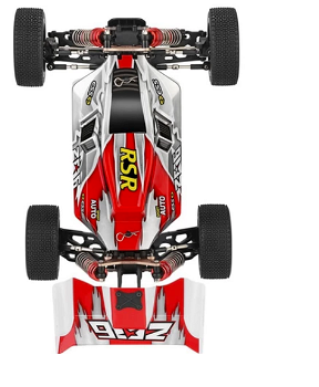 Wltoys 144001 2.4G 4WD 60km/h Electric Two Batteries - Red - 3