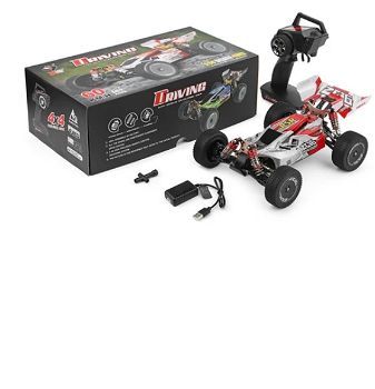 Wltoys 144001 2.4G 4WD 60km/h Electric Two Batteries - Red - 5