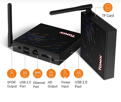 TANIX H3 Hi3798M V110 64Bit 4GB/32GB Android 9.0 4K TV BOX 2.4G+5G WIFI 100M LAN Miracast DLNA - 2