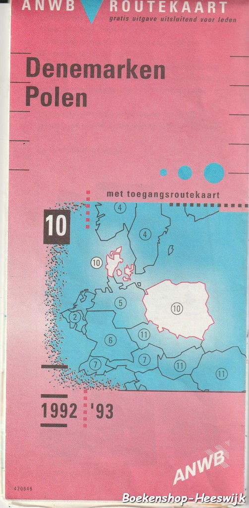 ANWB - ANWB routekaart Denemarken, Polen - nr. 1