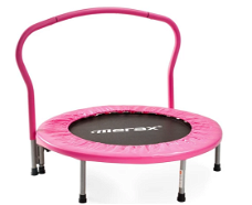 Merax Children Mini Folding Trampoline Indoor Fitness Training Equipment - Pink