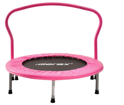 Merax Children Mini Folding Trampoline Indoor Fitness Training Equipment - Pink - 3