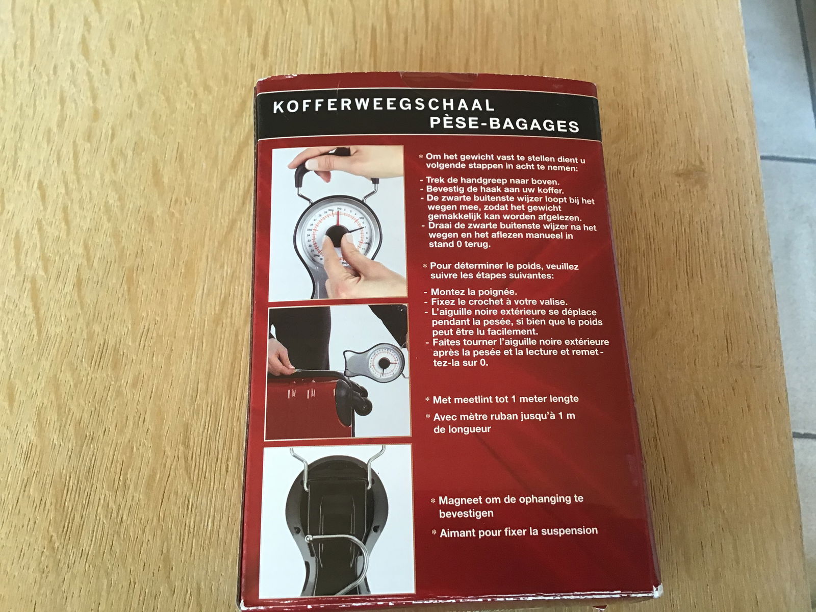 Kofferweegschaal -Pèse-bagages,voor valiezen te wegen voor vertrek - Afbeelding 4