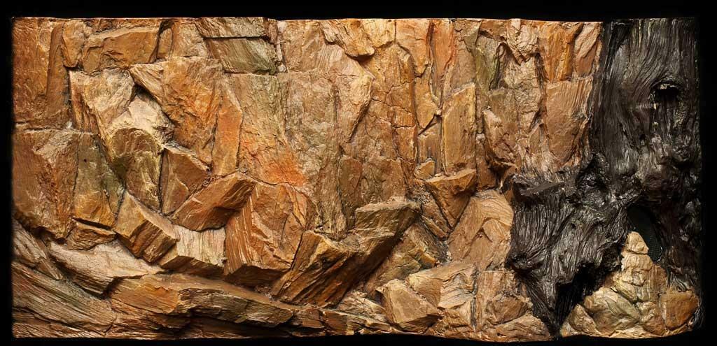 Polyester Aquarium achterwand "Standard" 100×60cm - Afbeelding 2