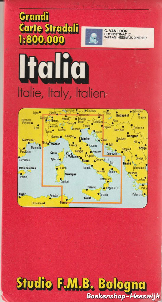 F.M.B. Bologna - Granda Carte Stradali Italie - nr. 1