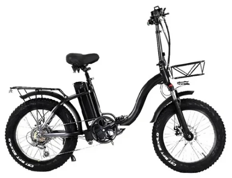 CMACEWHEEL Y20 Electric Moped Bike 20 x 4.0 Fat Tires Five Speeds 750W Motor - 0