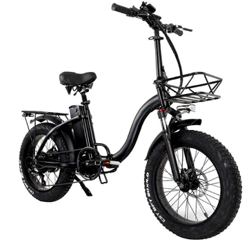 CMACEWHEEL Y20 Electric Moped Bike 20 x 4.0 Fat Tires Five Speeds 750W Motor - 1