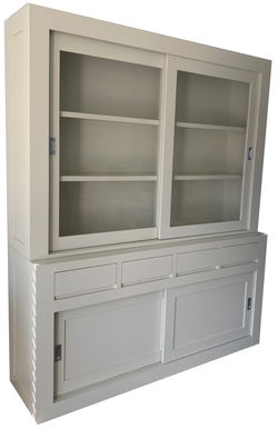 Buffetkast parelwit design soft close 180 50/40 x 220cm
