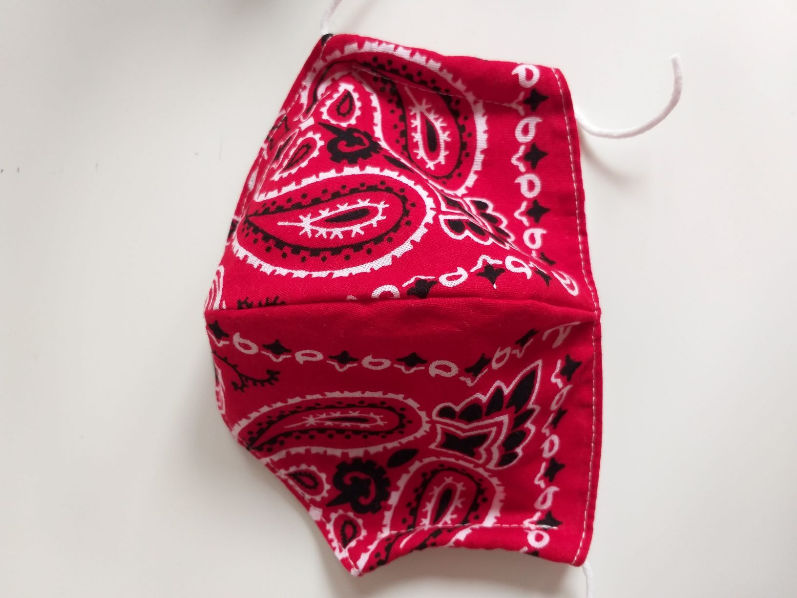 mondkapje boerenzakdoek rood - nr. 1