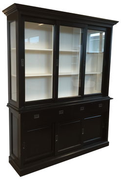 Buffetkast Dronten antraciet - wit 180 x 50/45 x 220cm