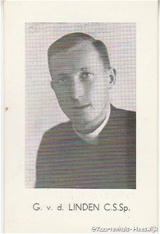 Prent G. v.d. Linden vertrek naar Doume 1951
